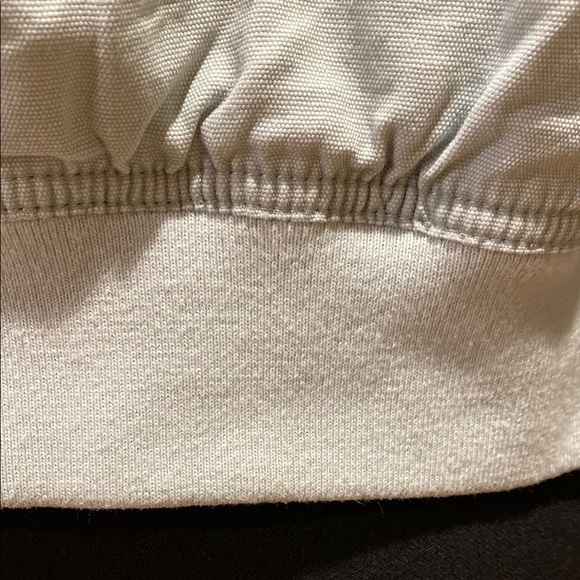 Wild Fable Soft Green-Blue Cropped Canvas Bomber Jacket with Stand-Up Collar - Picture 4 of 11